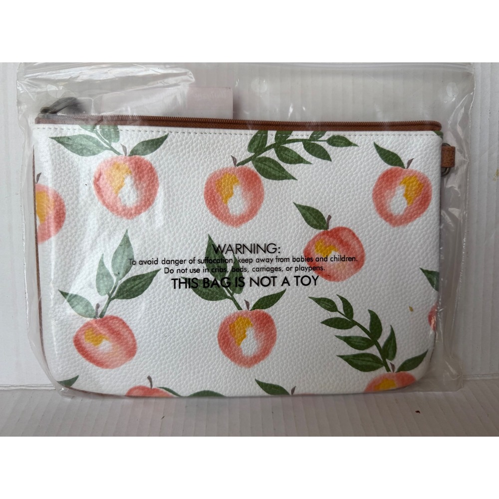 Thirty-One Rubie Mini Peach Paradise Pebble Pouch Wristlet 8404AL290000 NEW